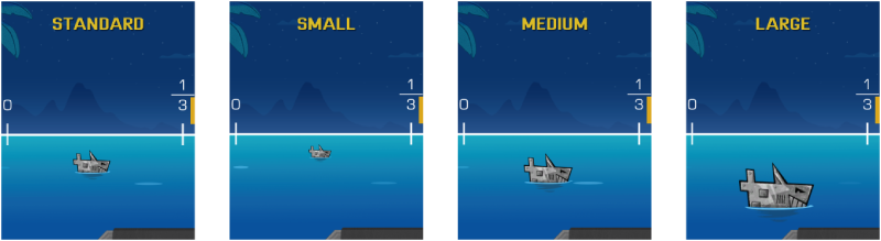Ship Size Variations